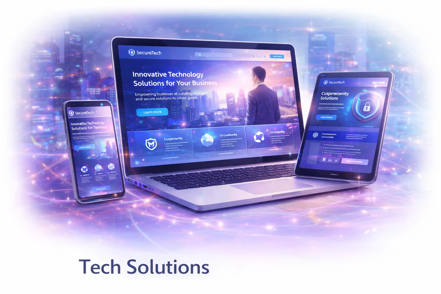 Startup Corporate Website project concept